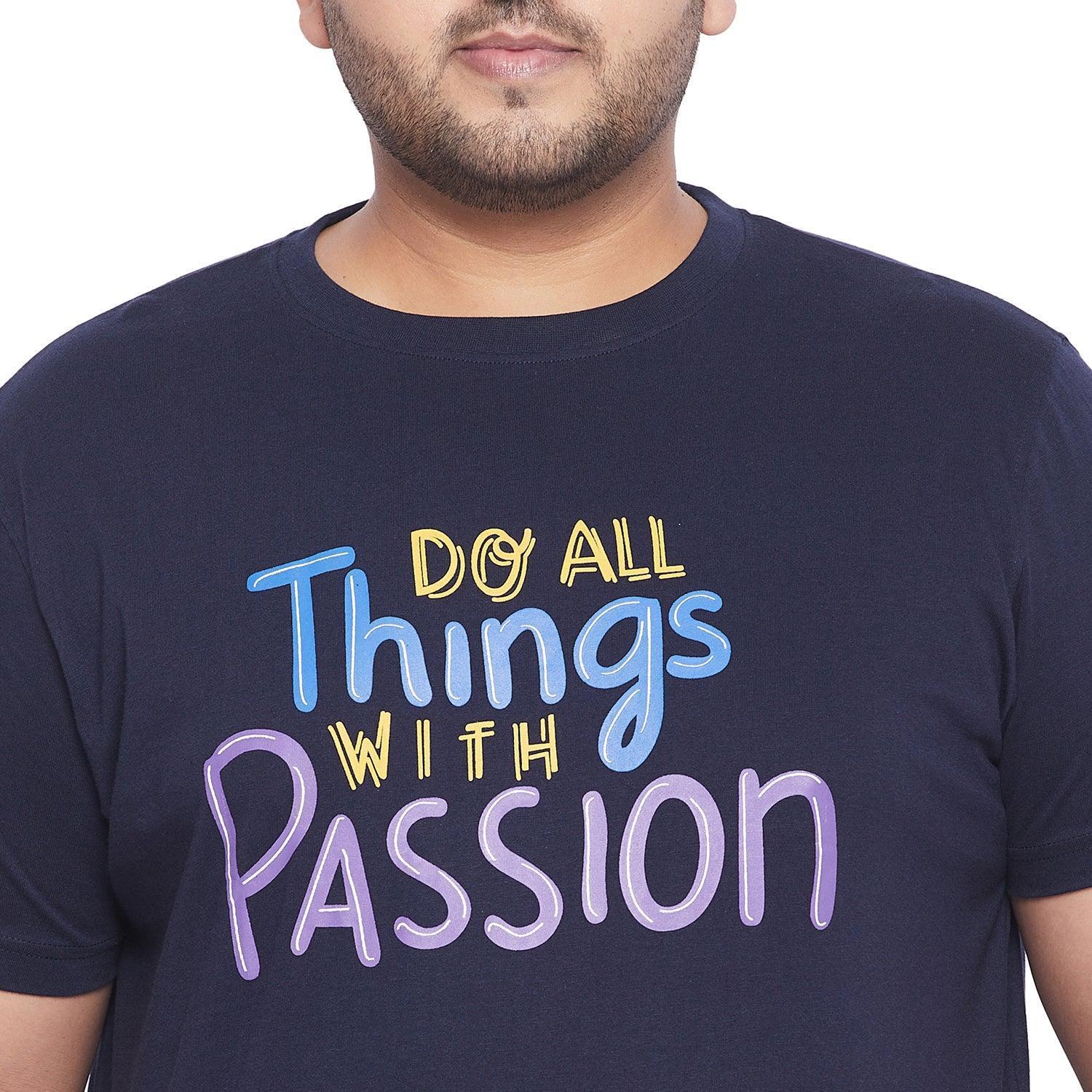 Men Plus Size Watt Printed Round Neck Tshirt - Image 6
