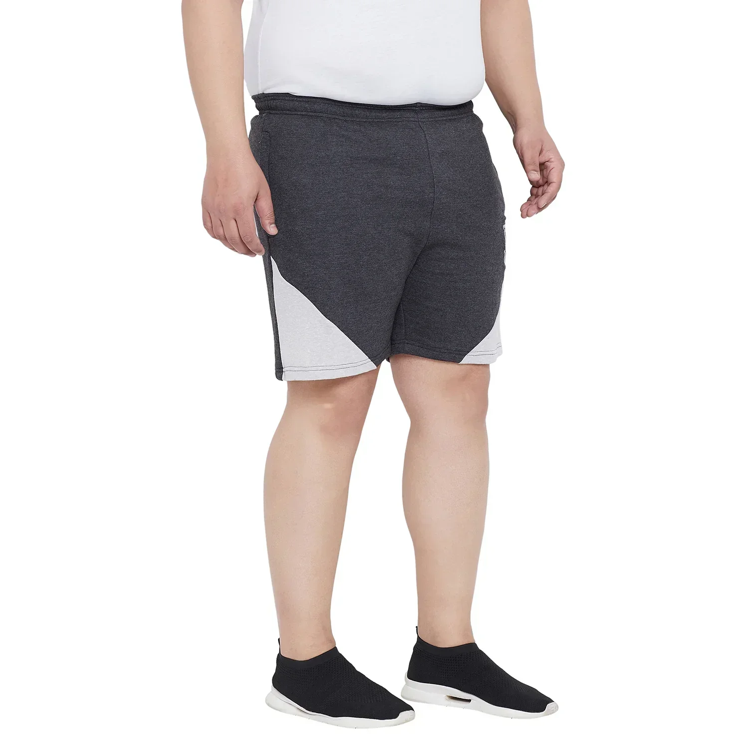 Men Plus Size Webbe Colorblock Shorts - Image 4