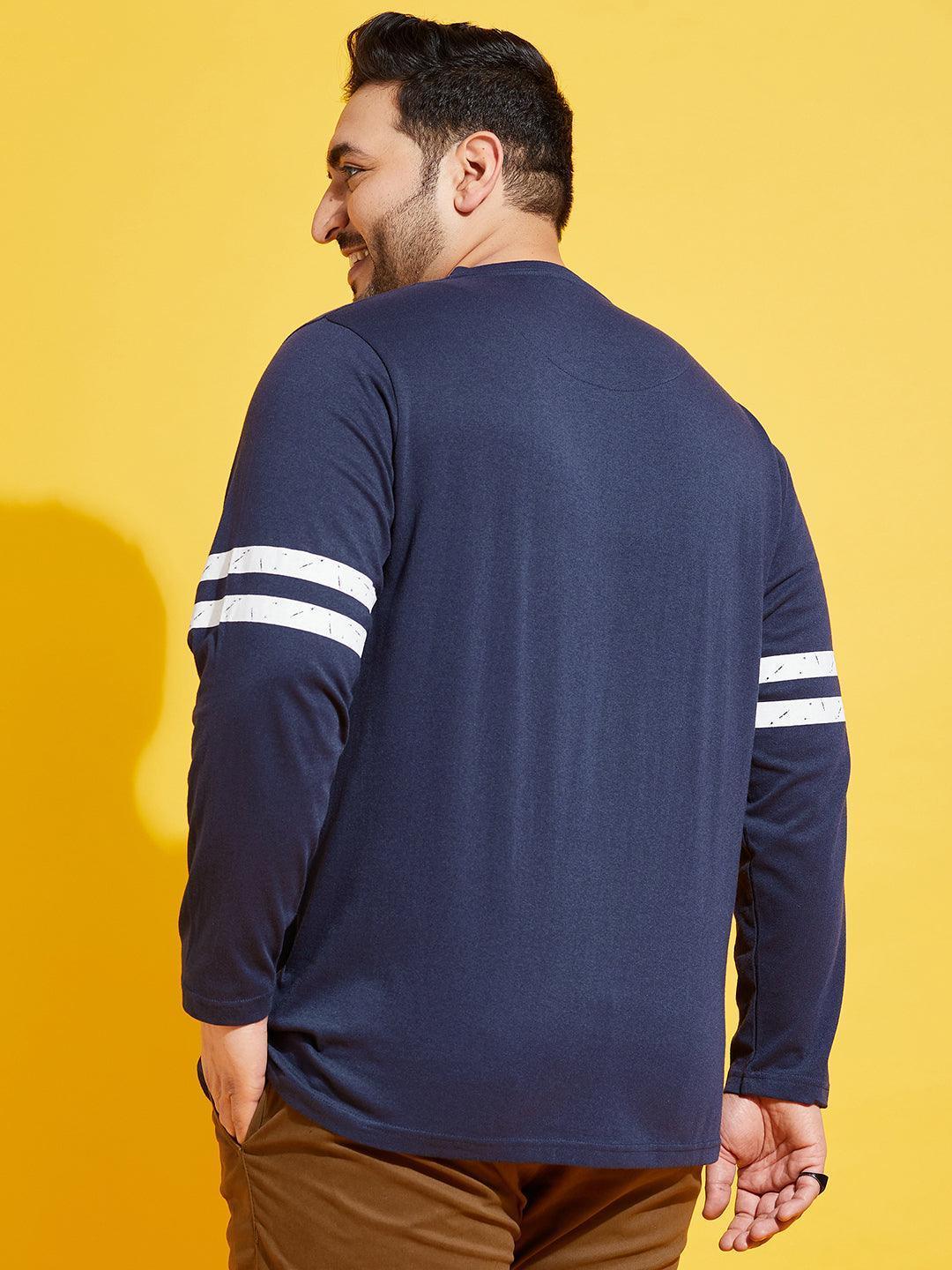 Men Plus Size Wimbledon Solid Henley Tshirt - Image 5