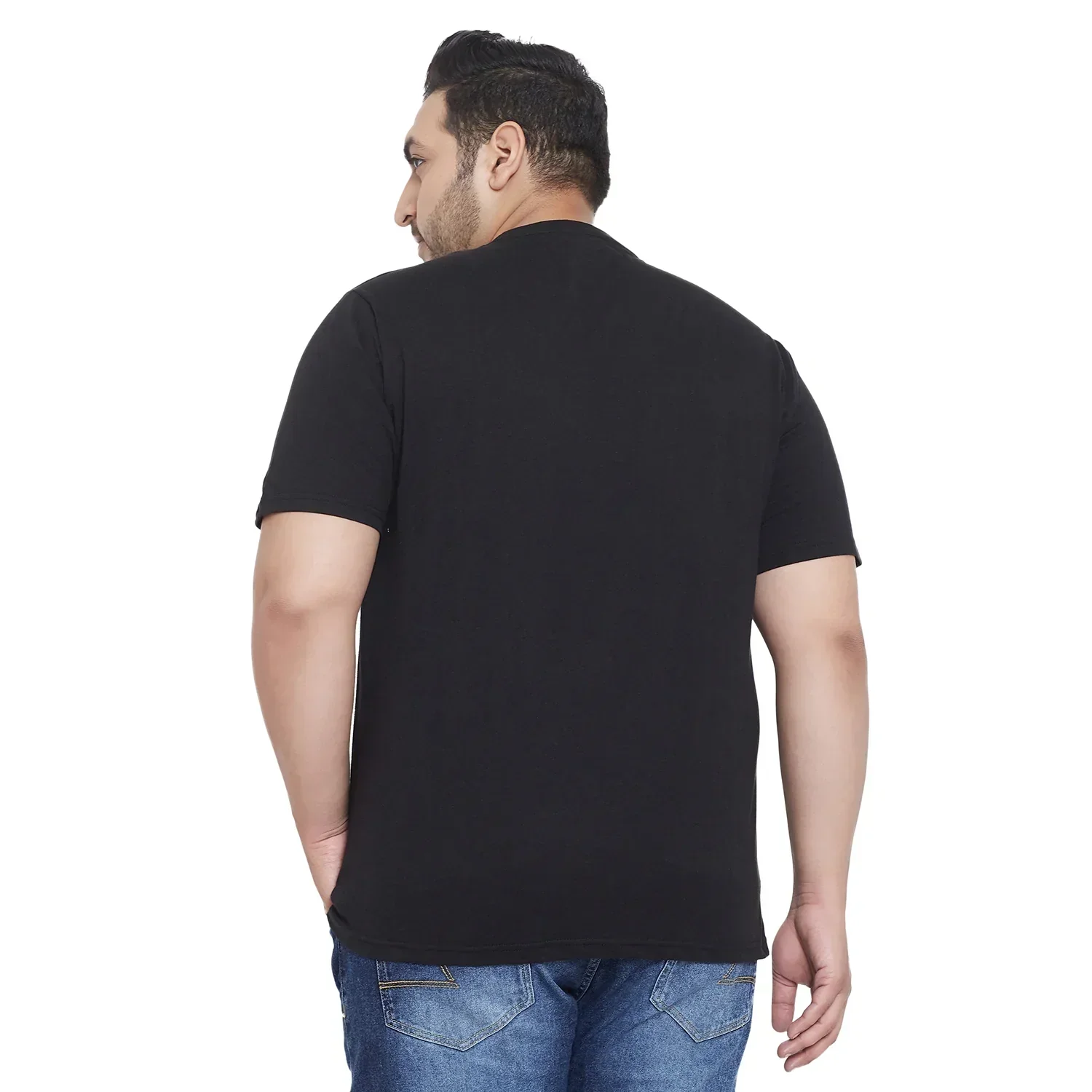 Men Plus Size Wing Printed Round Neck Tshirt - Image 5