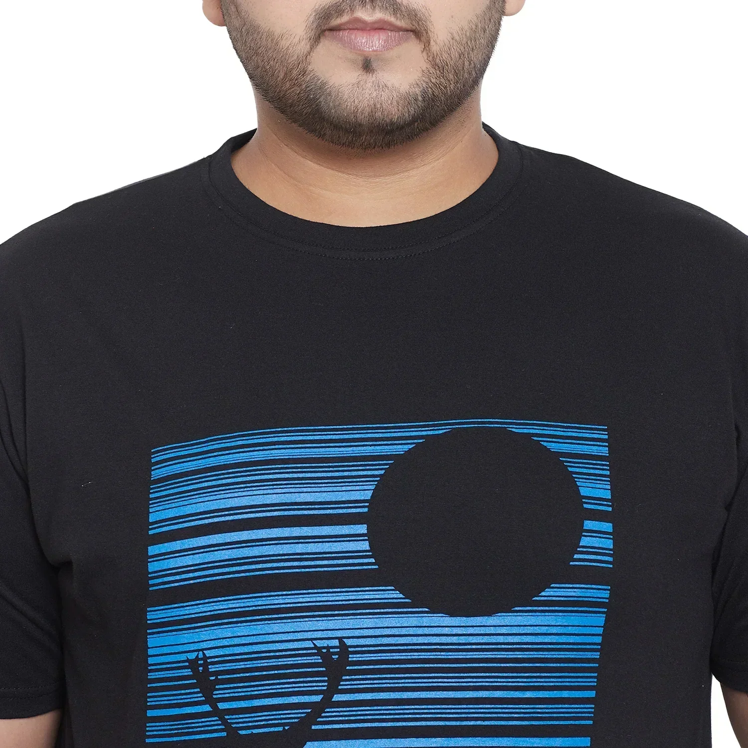 Men Plus Size Wing Printed Round Neck Tshirt - Image 6