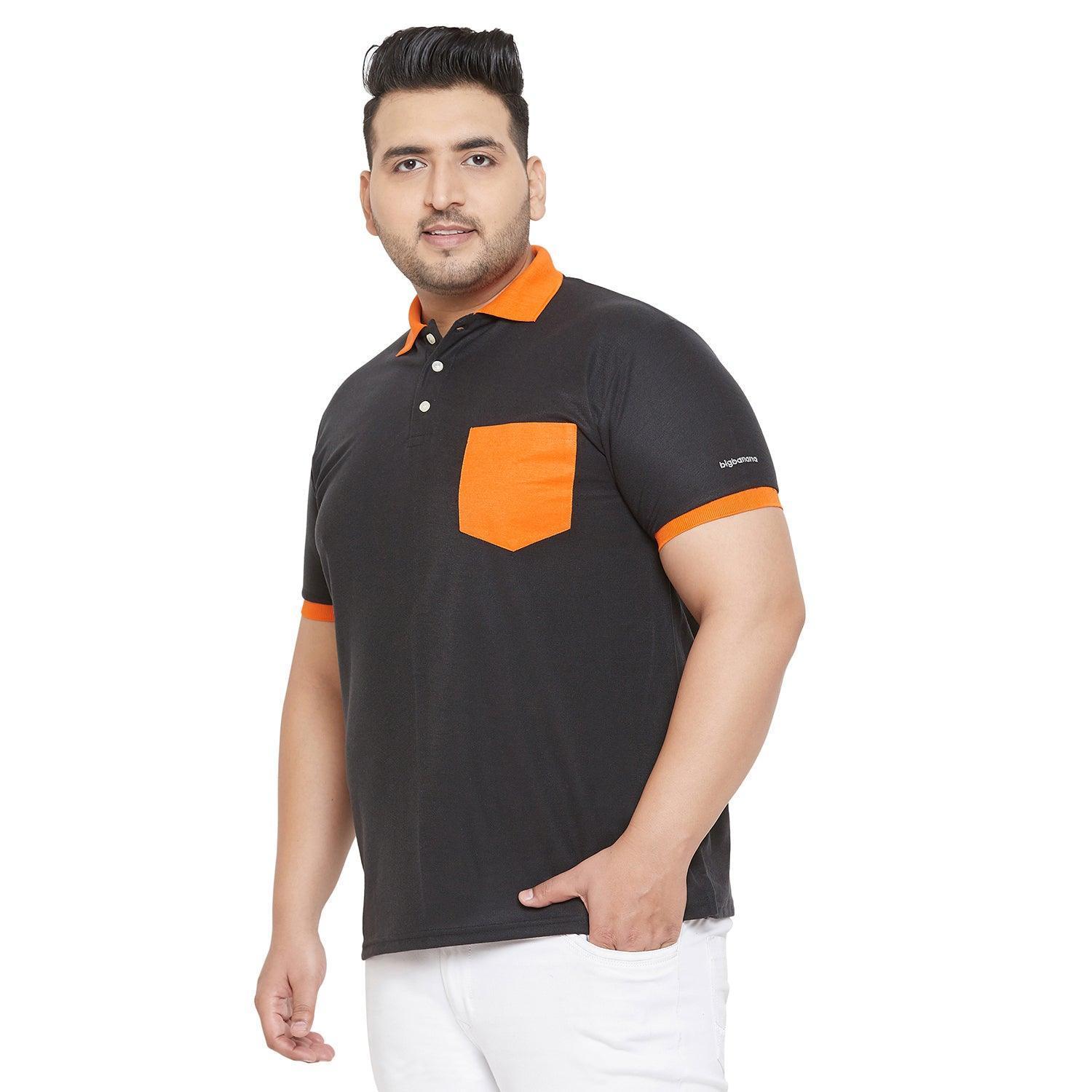 Men Plus Size Wok Colorblock Polo Tshirt - Image 3