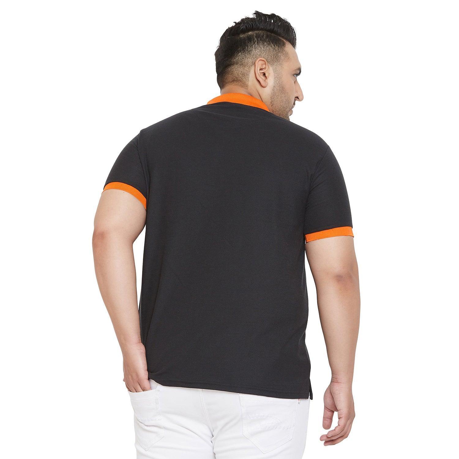 Men Plus Size Wok Colorblock Polo Tshirt - Image 5