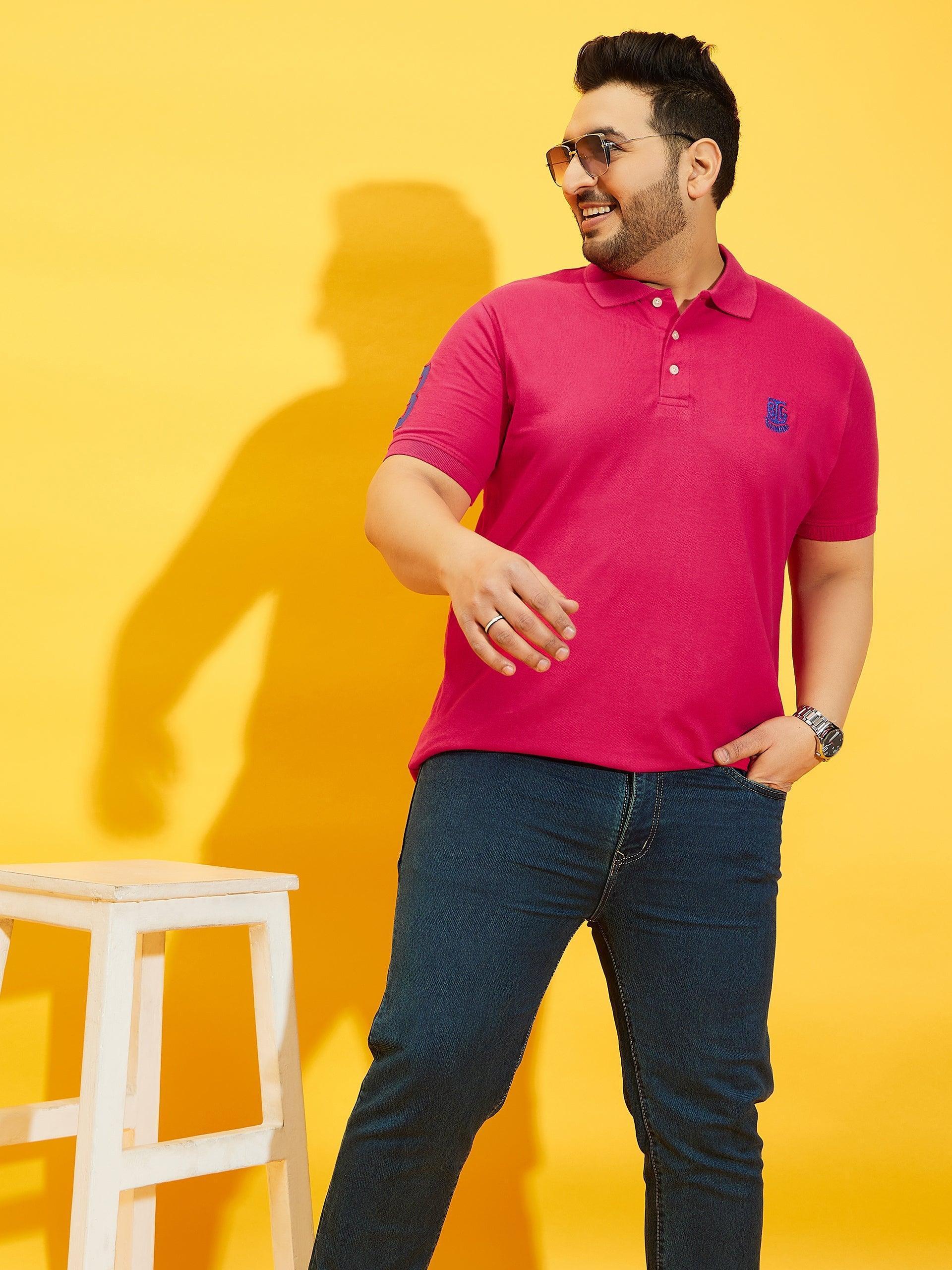 Men Plus Size Tim-MG Solid Polo Tshirt - Image 2
