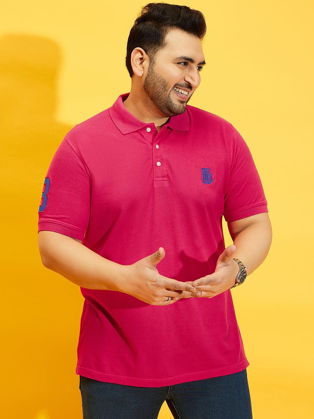 Men Plus Size Tim-MG Solid Polo Tshirt - Image 3
