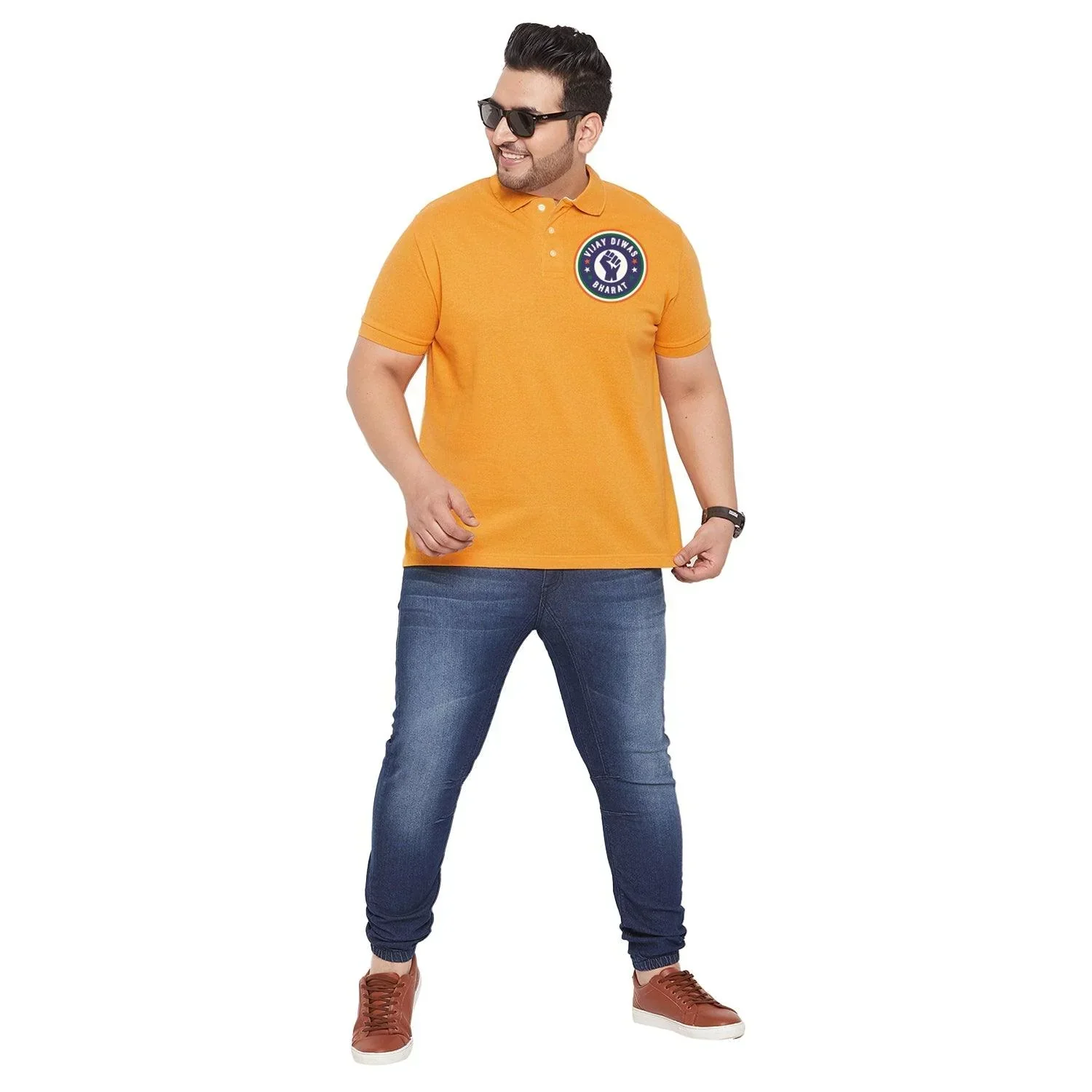 Men Plus Size Alamo Printed Polo Tshirt - Image 2