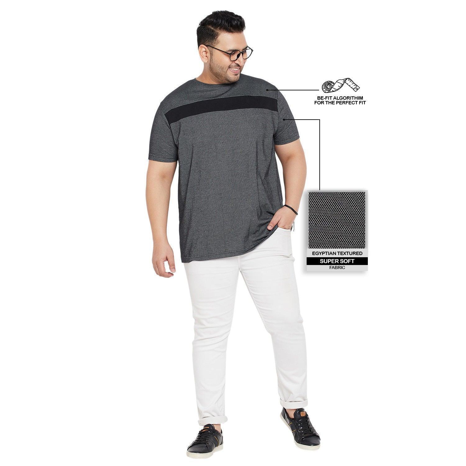 Men Plus Size Albin Textured Round Neck Tshirt - Image 2