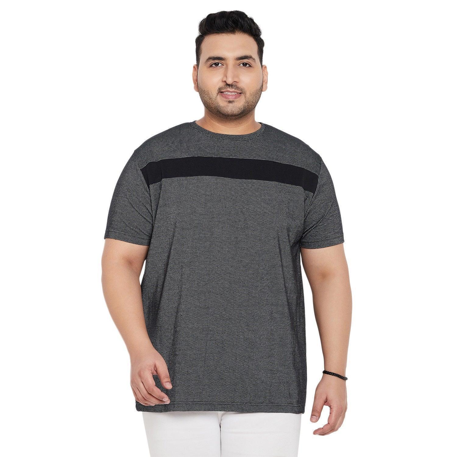 Men Plus Size Albin Textured Round Neck Tshirt - Image 3