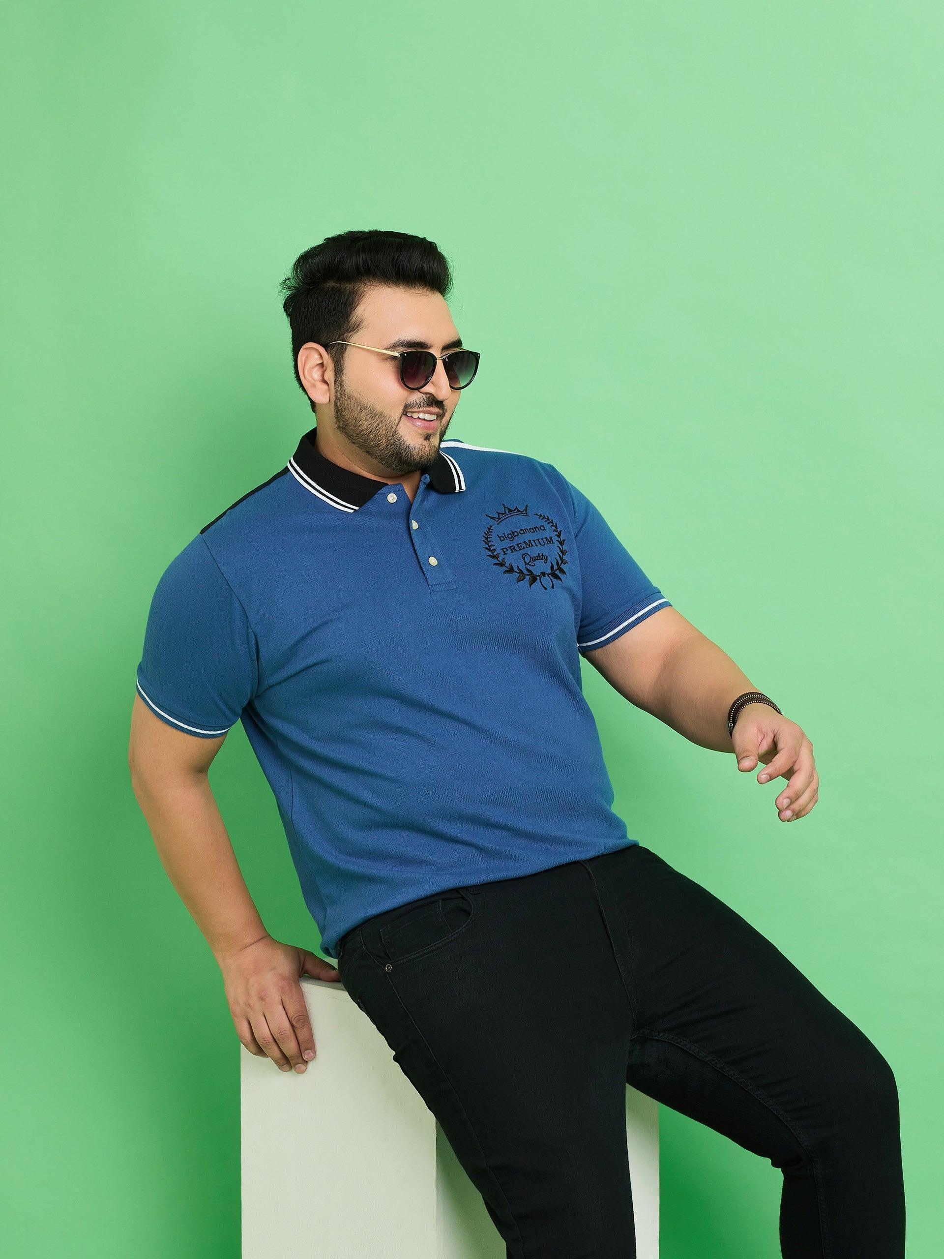 Men Plus Size Amberg Solid Polo Tshirt - Image 7