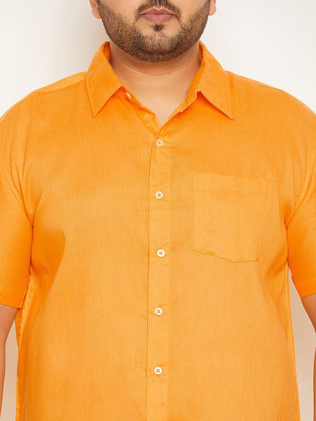 Men Plus Size Anion Solid Shirt - Image 6