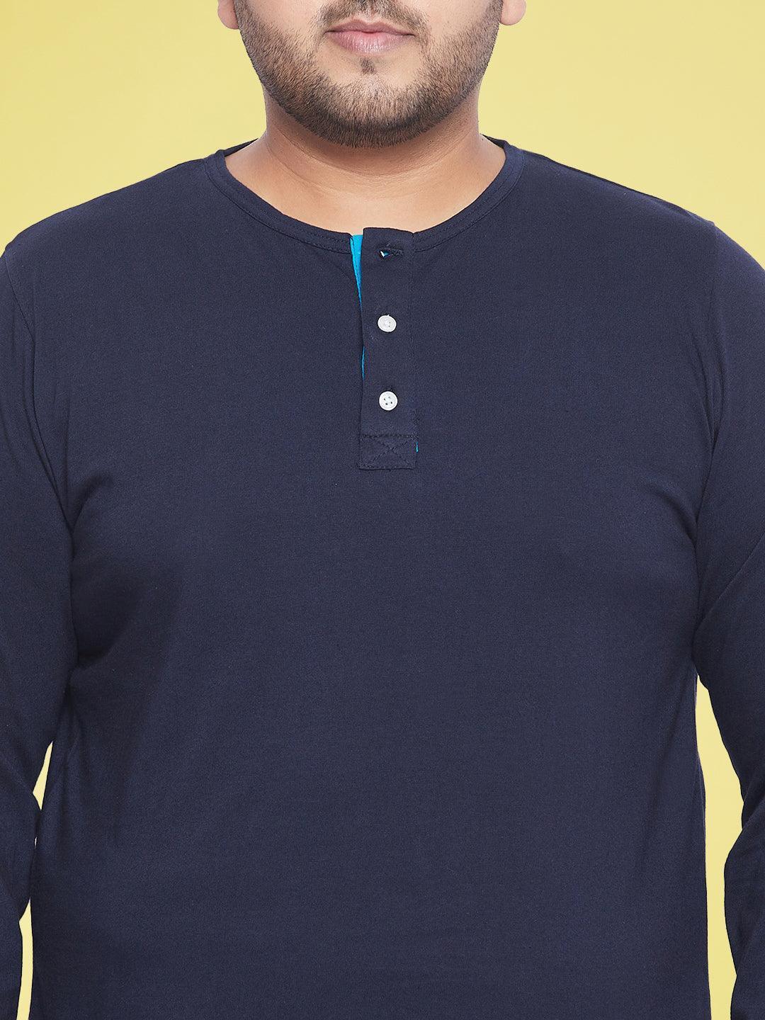 Men Plus Size Arnet Solid Henley Tshirt - Image 6