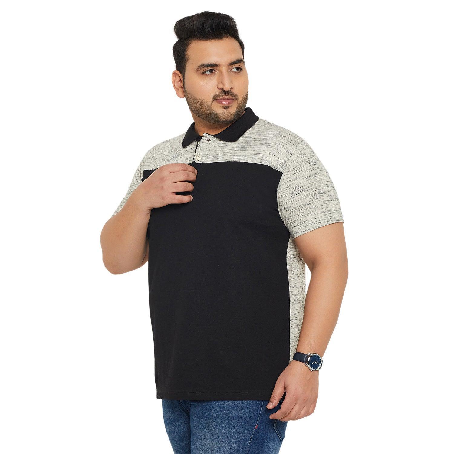 Men Plus Size Ascon Colorblock Polo Tshirt - Image 3