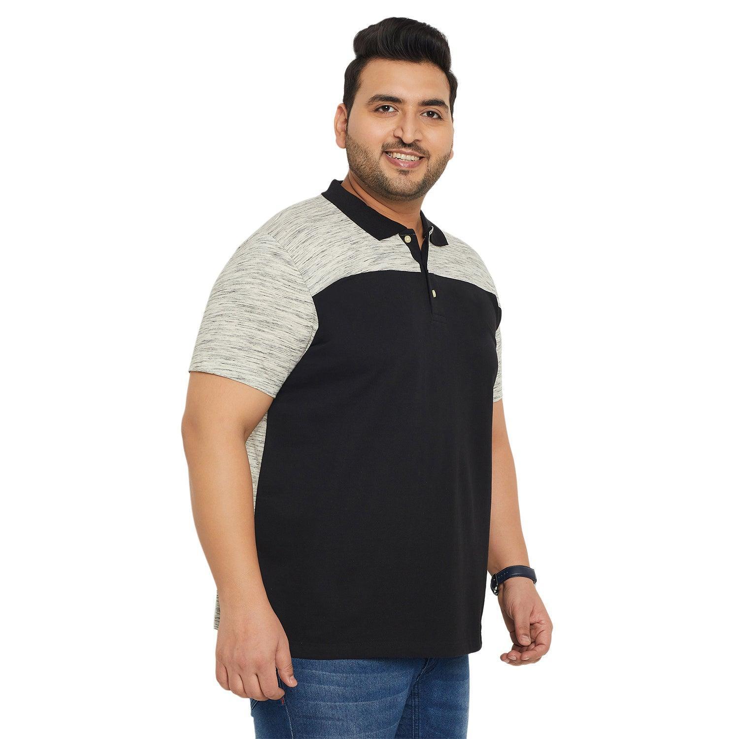 Men Plus Size Ascon Colorblock Polo Tshirt - Image 4