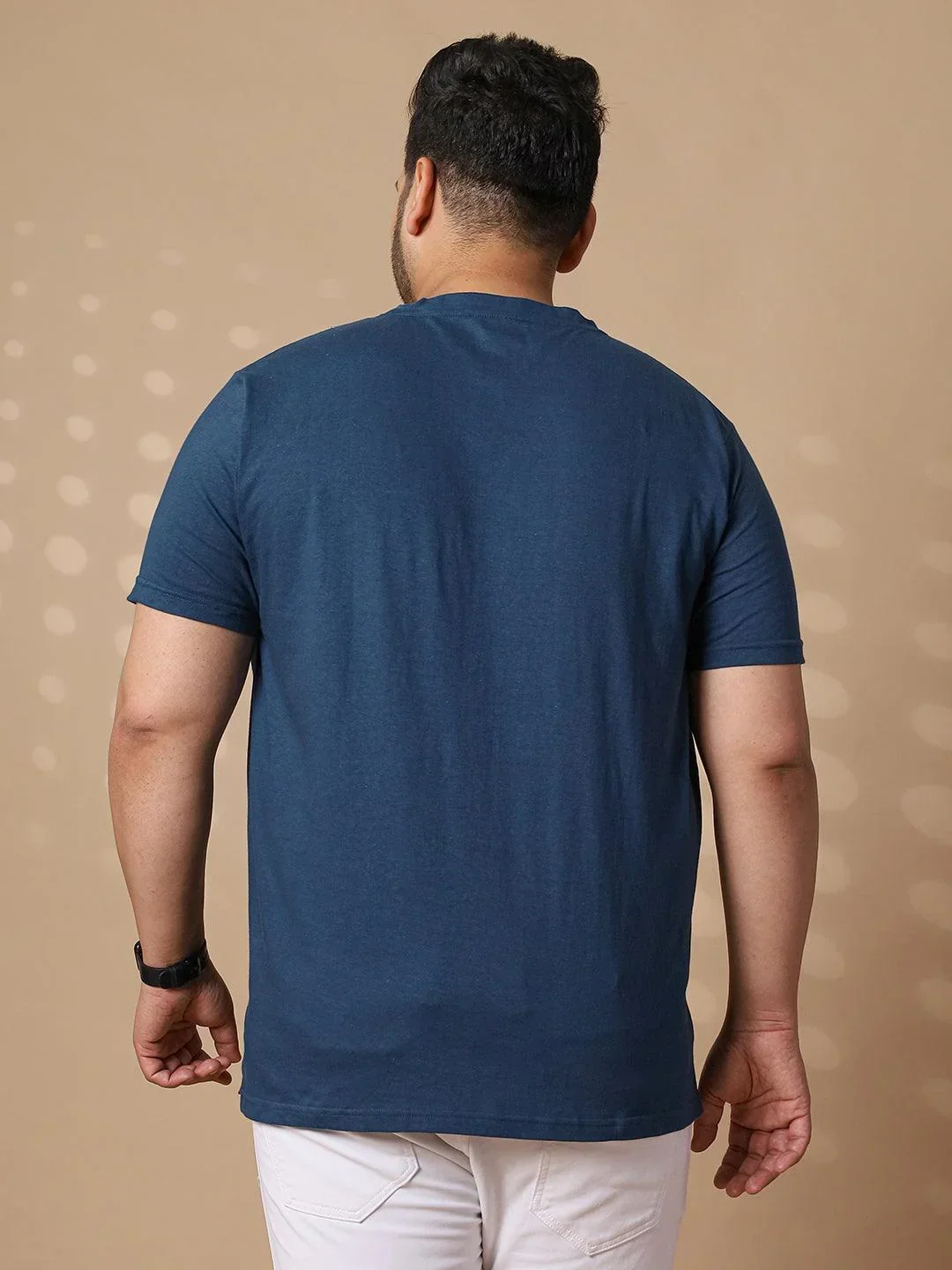 Men Plus Size Astron Printed Round Neck Tshirt - Image 5