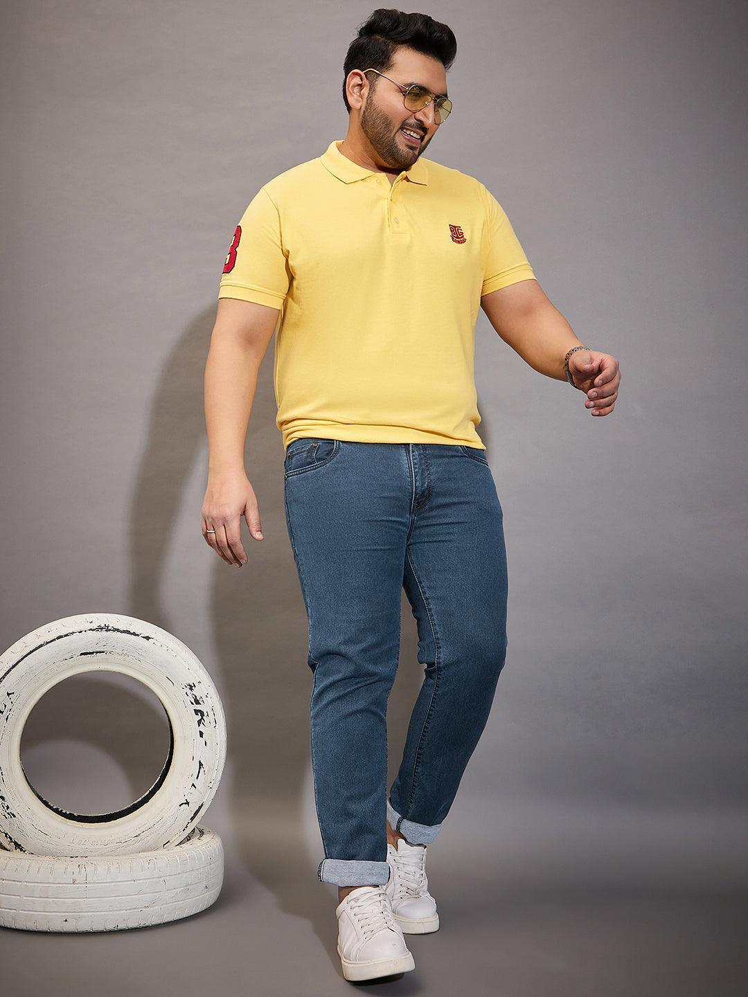 Men Plus Size Autono Solid Jeans - Image 2