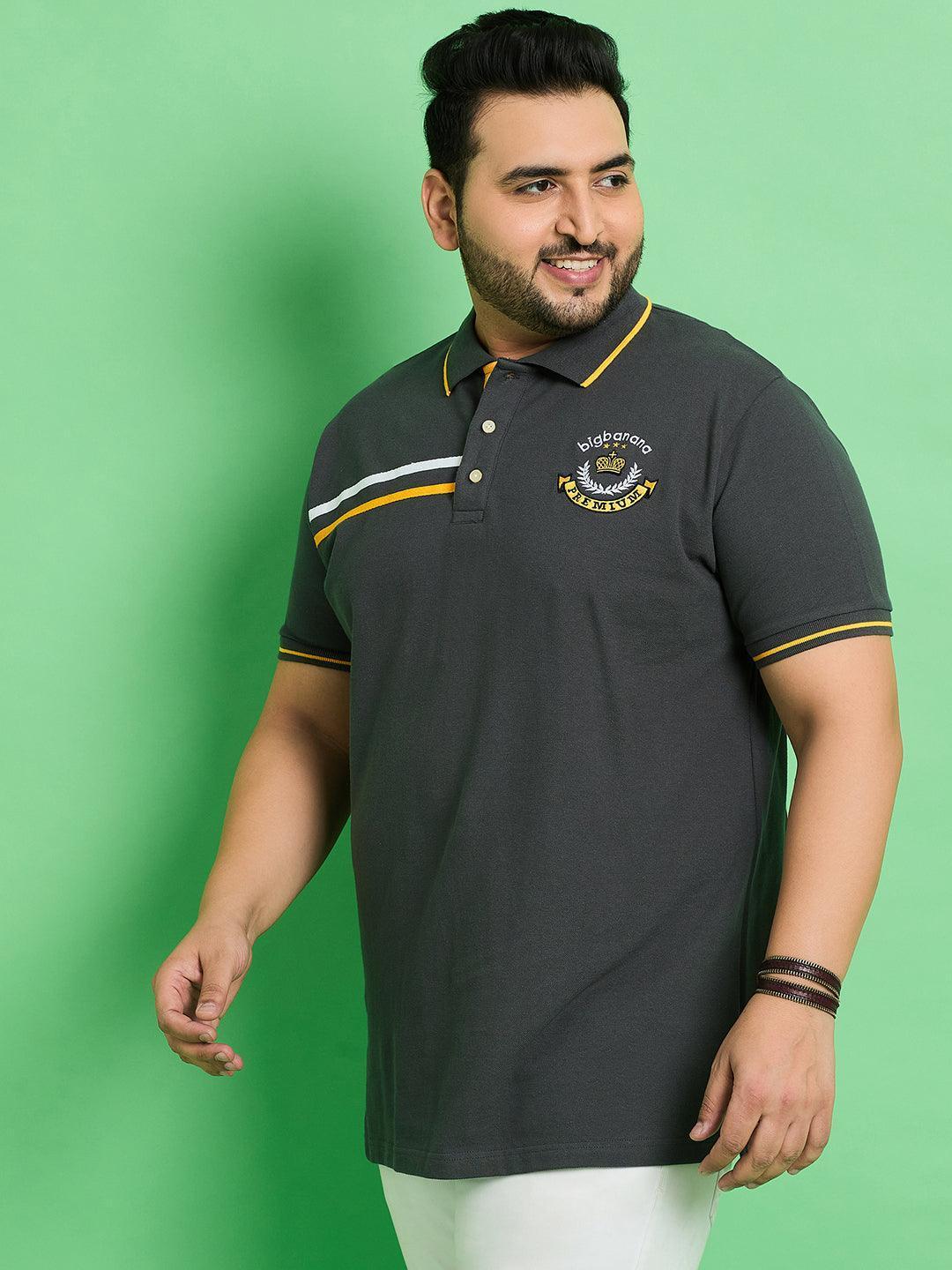 Men Plus Size Baden Solid Polo Tshirt - Image 3