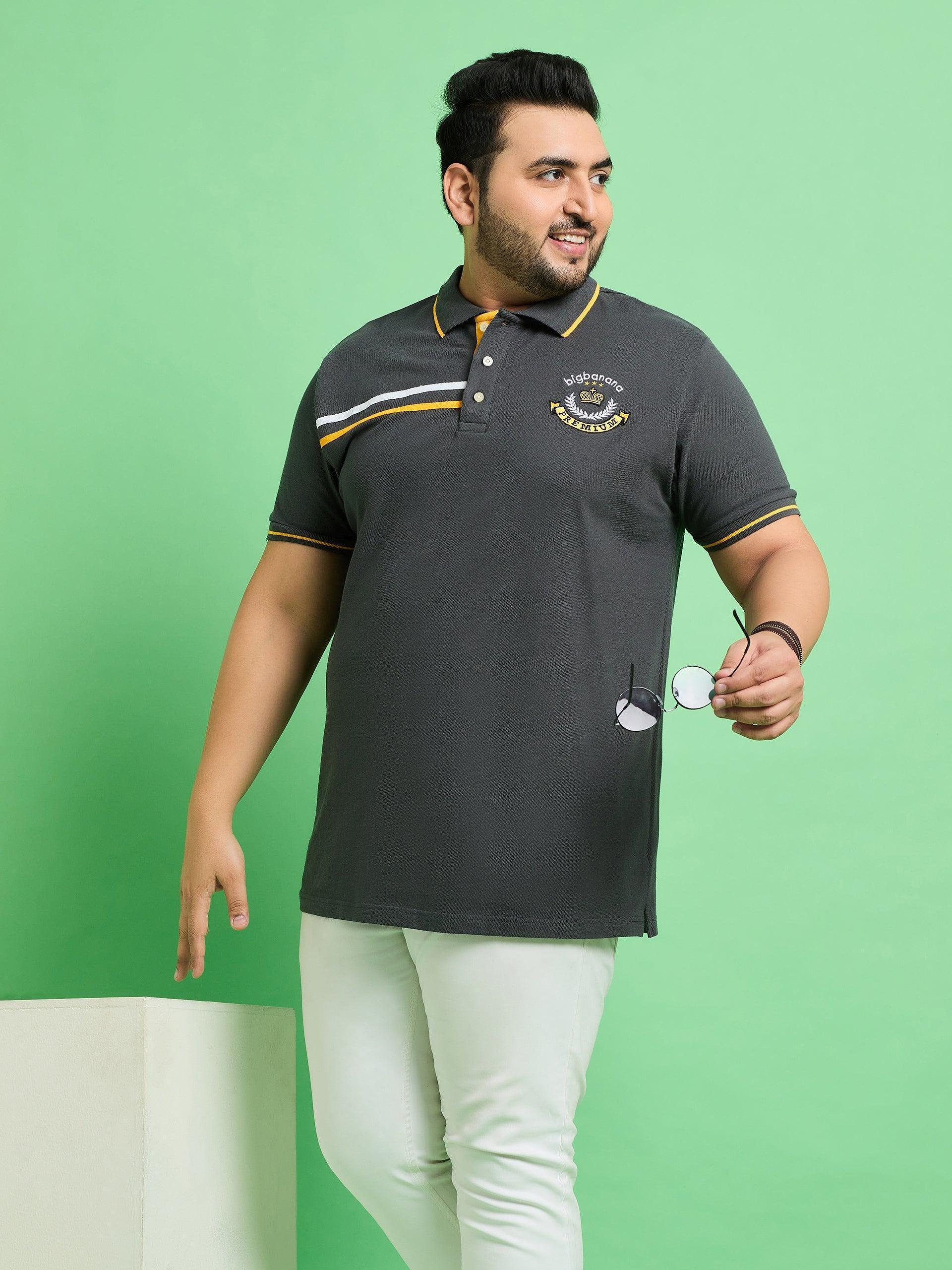 Men Plus Size Baden Solid Polo Tshirt - Image 7