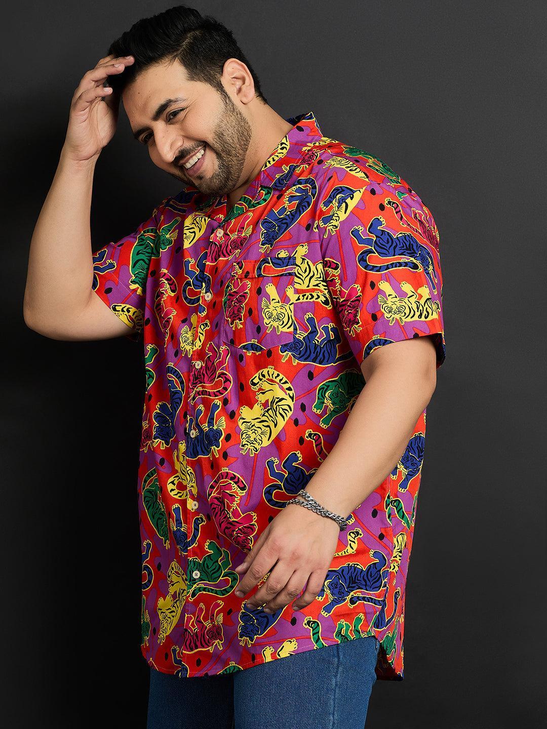 Men Plus Size Bamberg Printed Shirt - Image 3