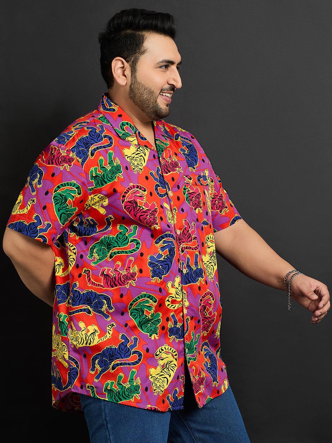 Men Plus Size Bamberg Printed Shirt - Image 4