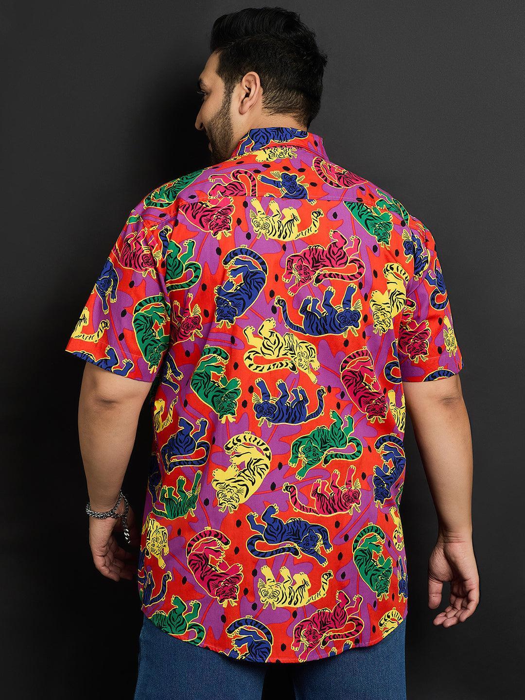 Men Plus Size Bamberg Printed Shirt - Image 5
