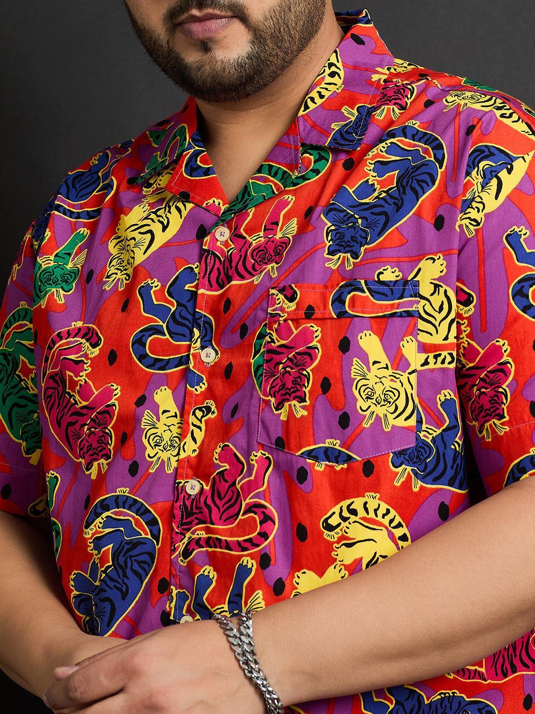 Men Plus Size Bamberg Printed Shirt - Image 6