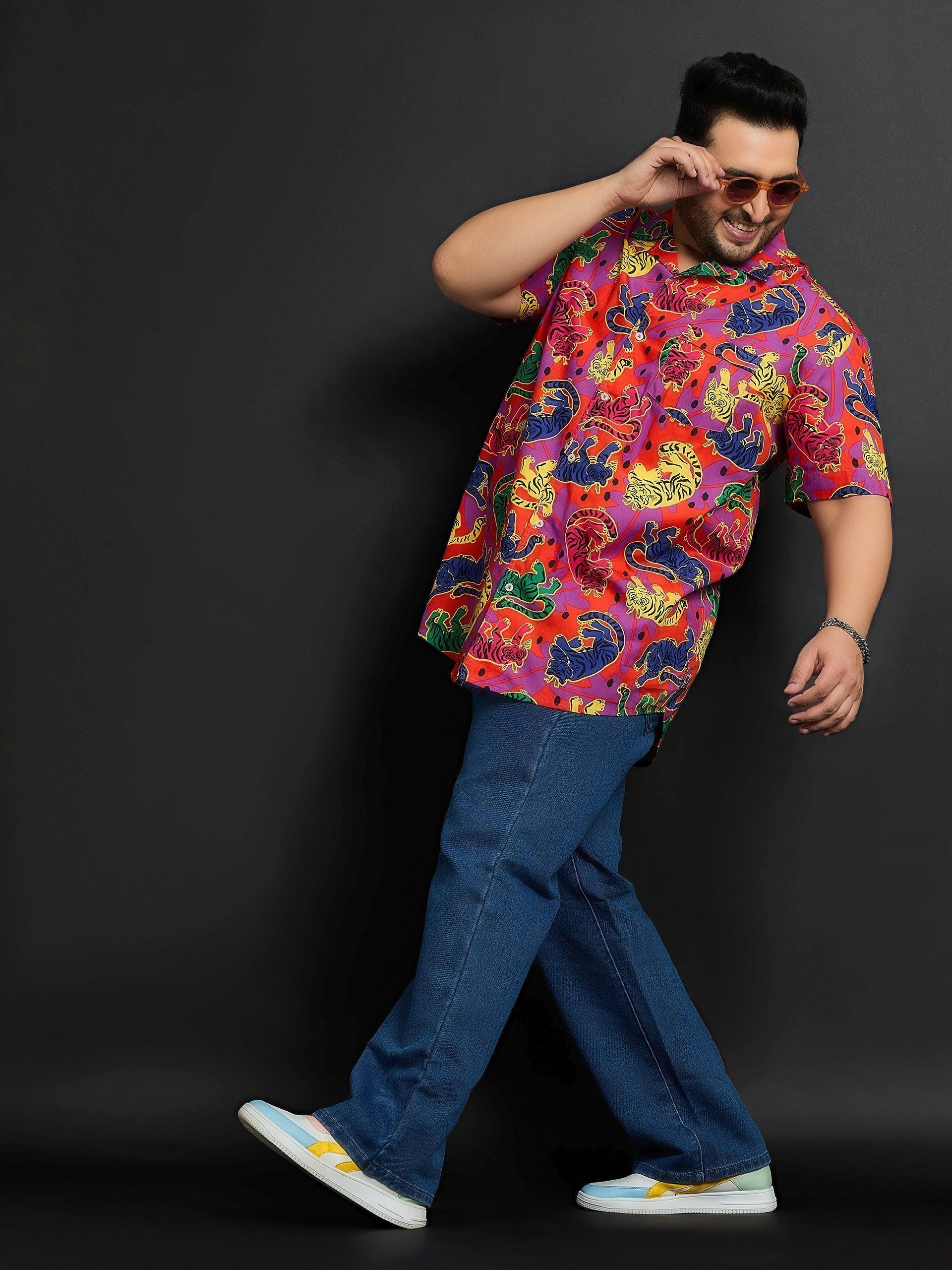 Men Plus Size Bamberg Printed Shirt - Image 7