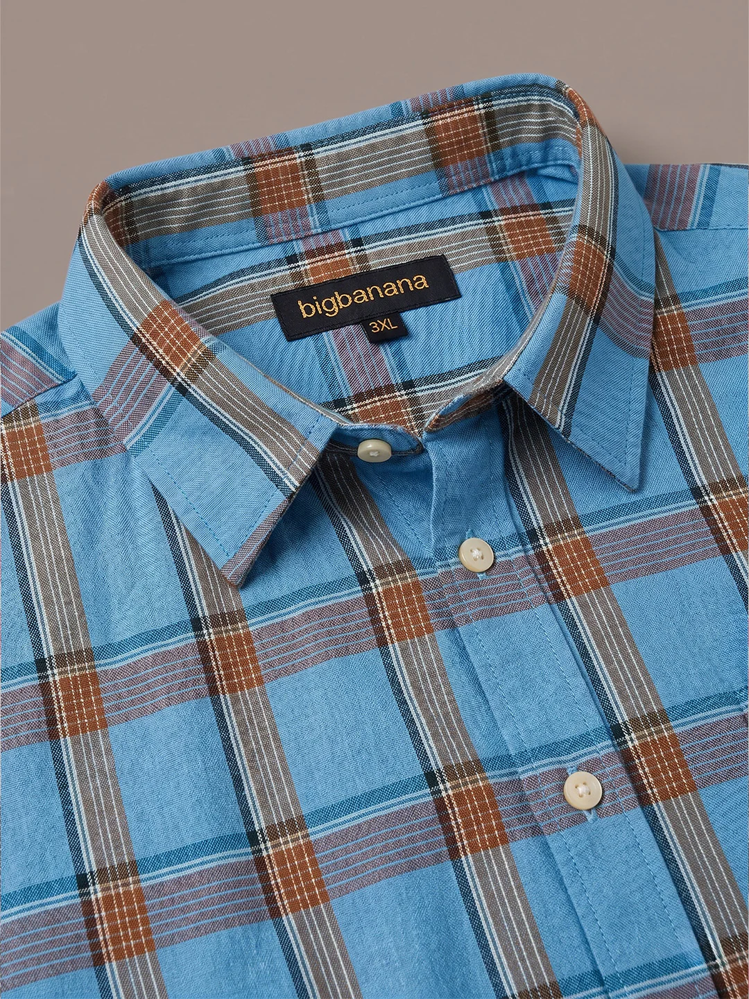 Men Plus Size Barquin Multi Check Shirts - Image 4