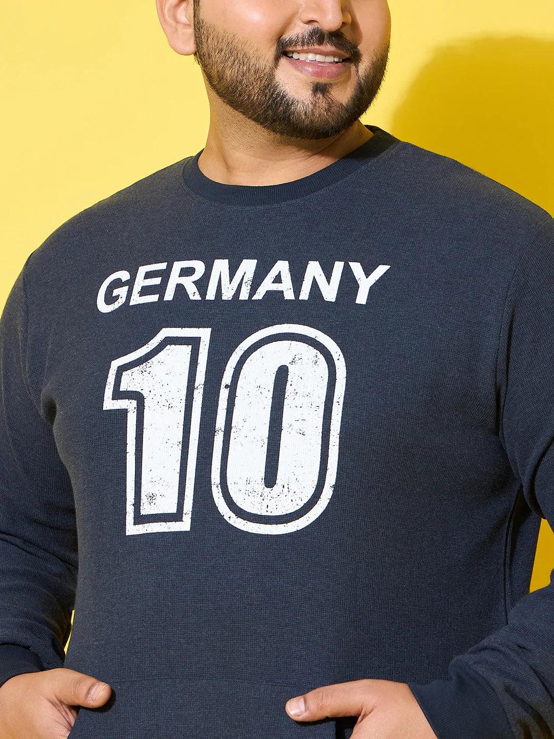 Men Plus Size Bavara Printed Sweatshirt - Image 5