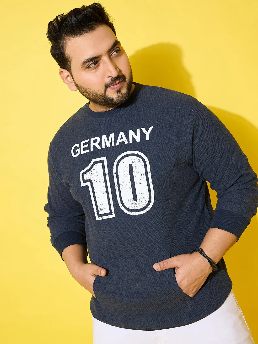Men Plus Size Bavara Printed Sweatshirt - Image 6