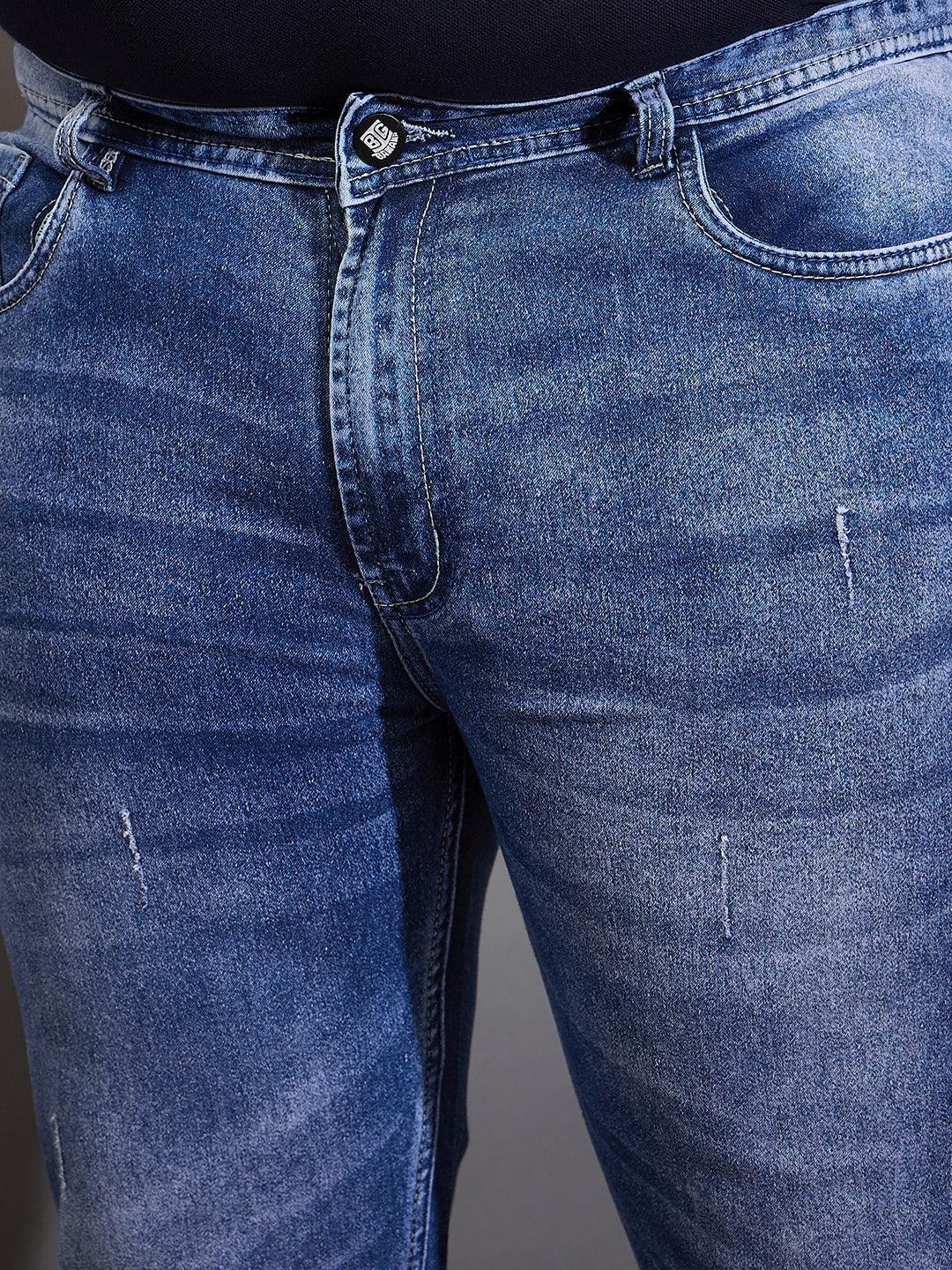Men Plus Size Belbo Washed Indigo Denim - Image 7