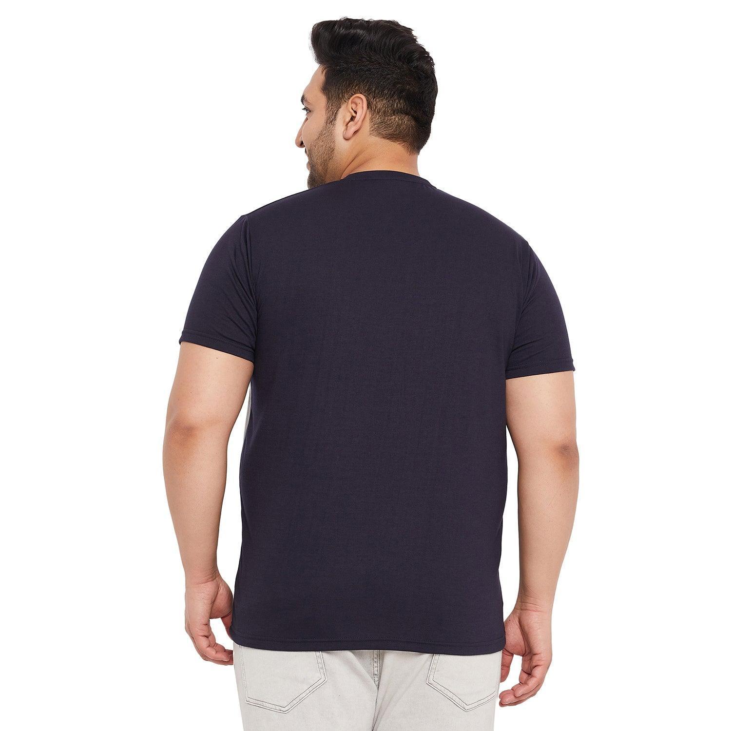 Men Plus Size Biko Solid Round Neck Tshirt - Image 5