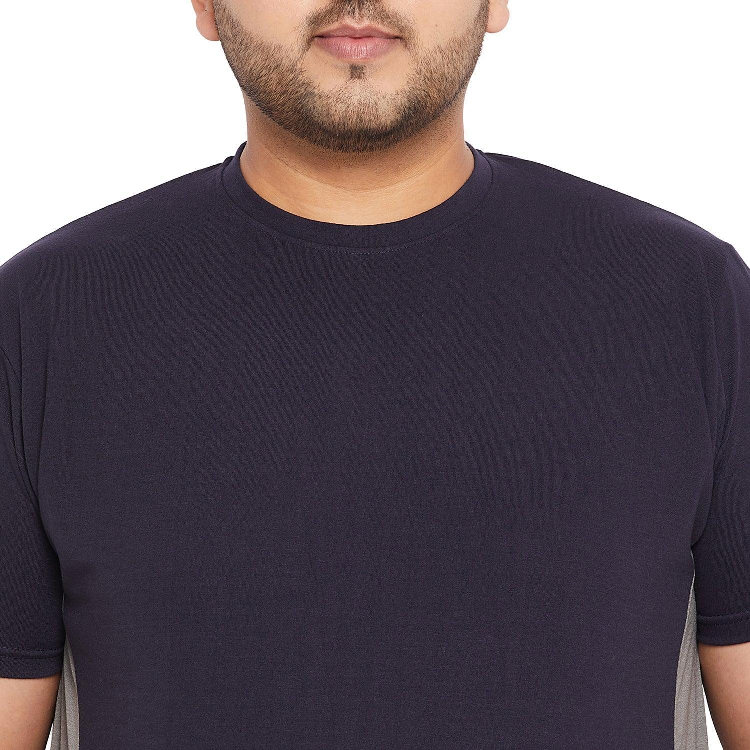 Men Plus Size Biko Solid Round Neck Tshirt - Image 6