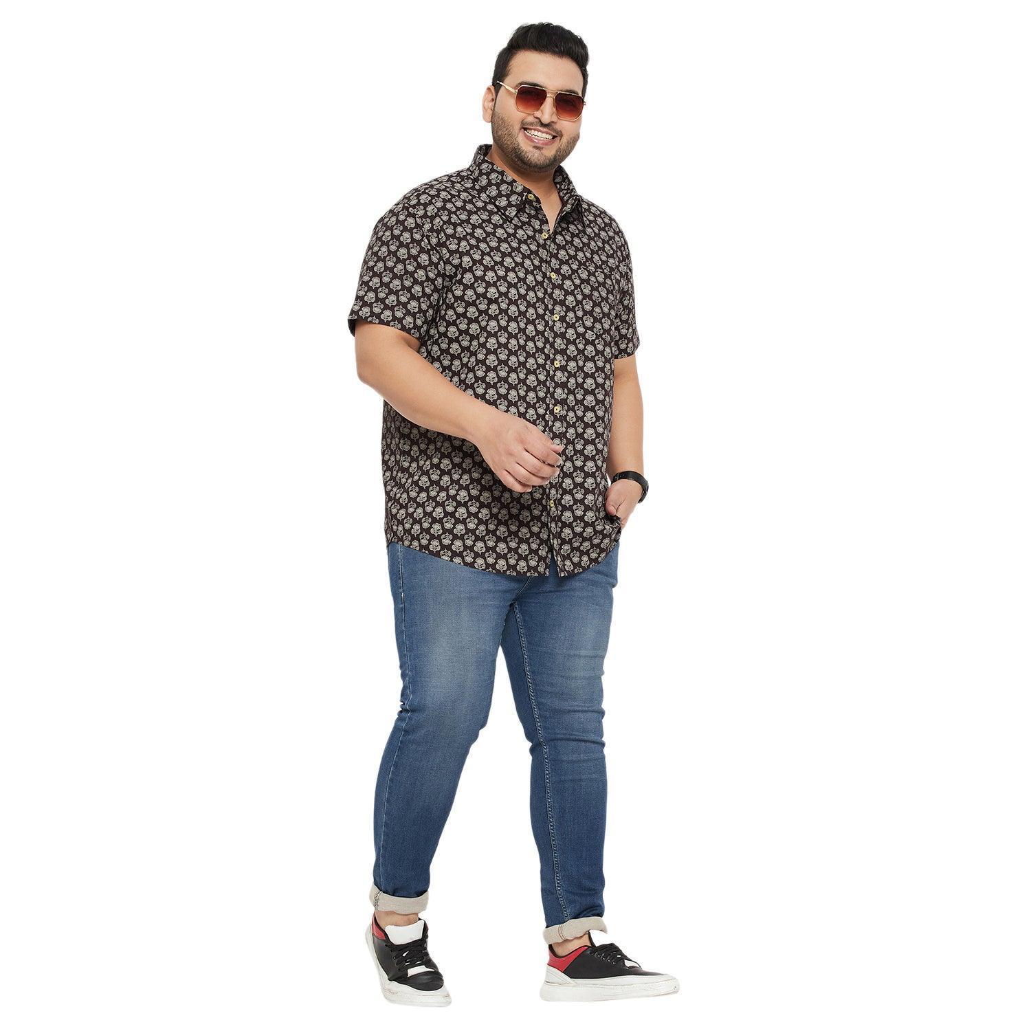 Men Plus Size Bingo Printed Shirt - Image 2
