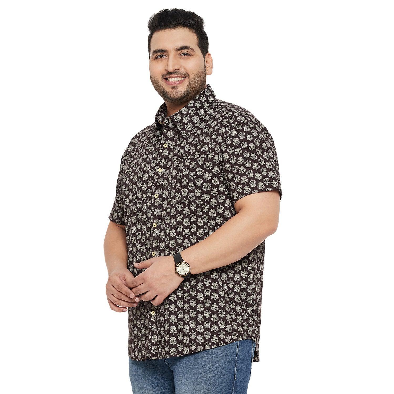 Men Plus Size Bingo Printed Shirt - Image 3