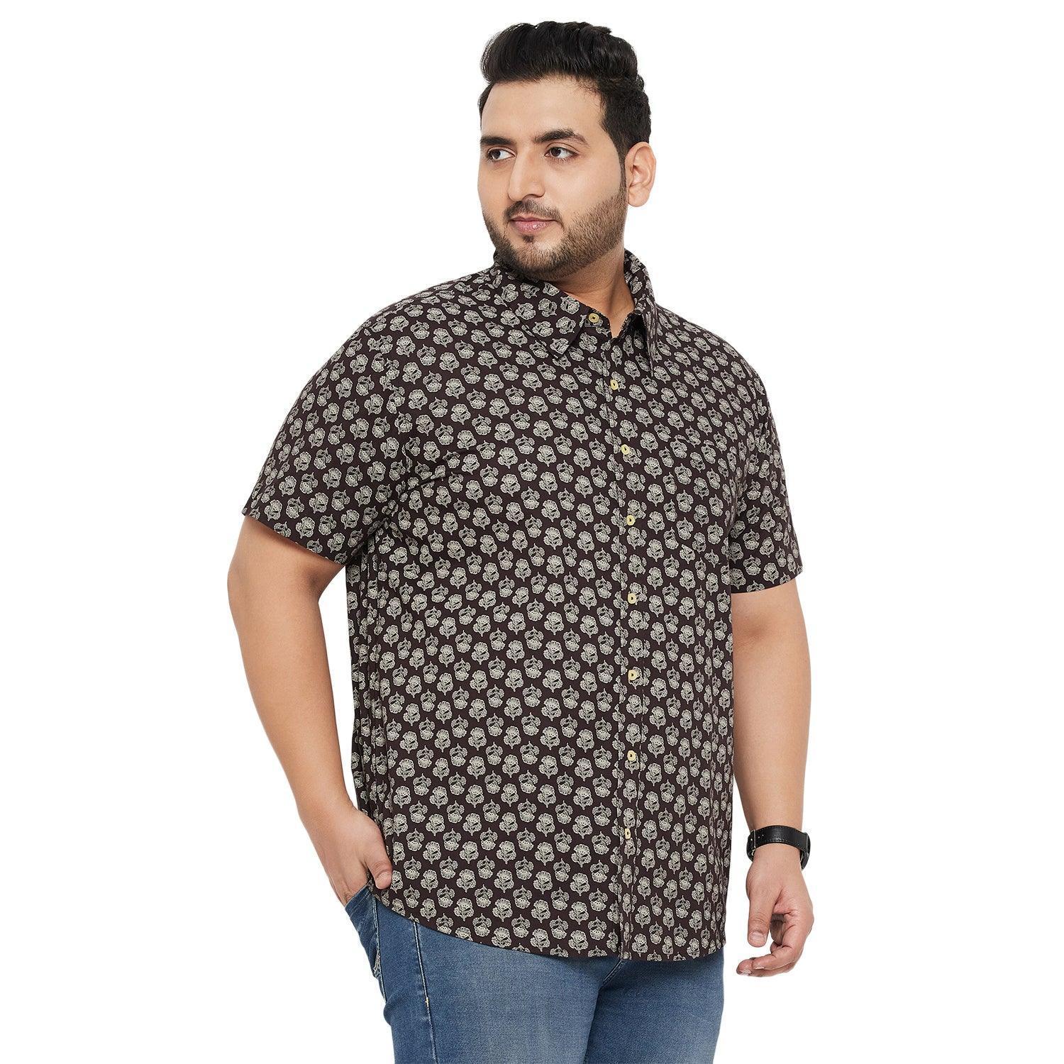 Men Plus Size Bingo Printed Shirt - Image 4