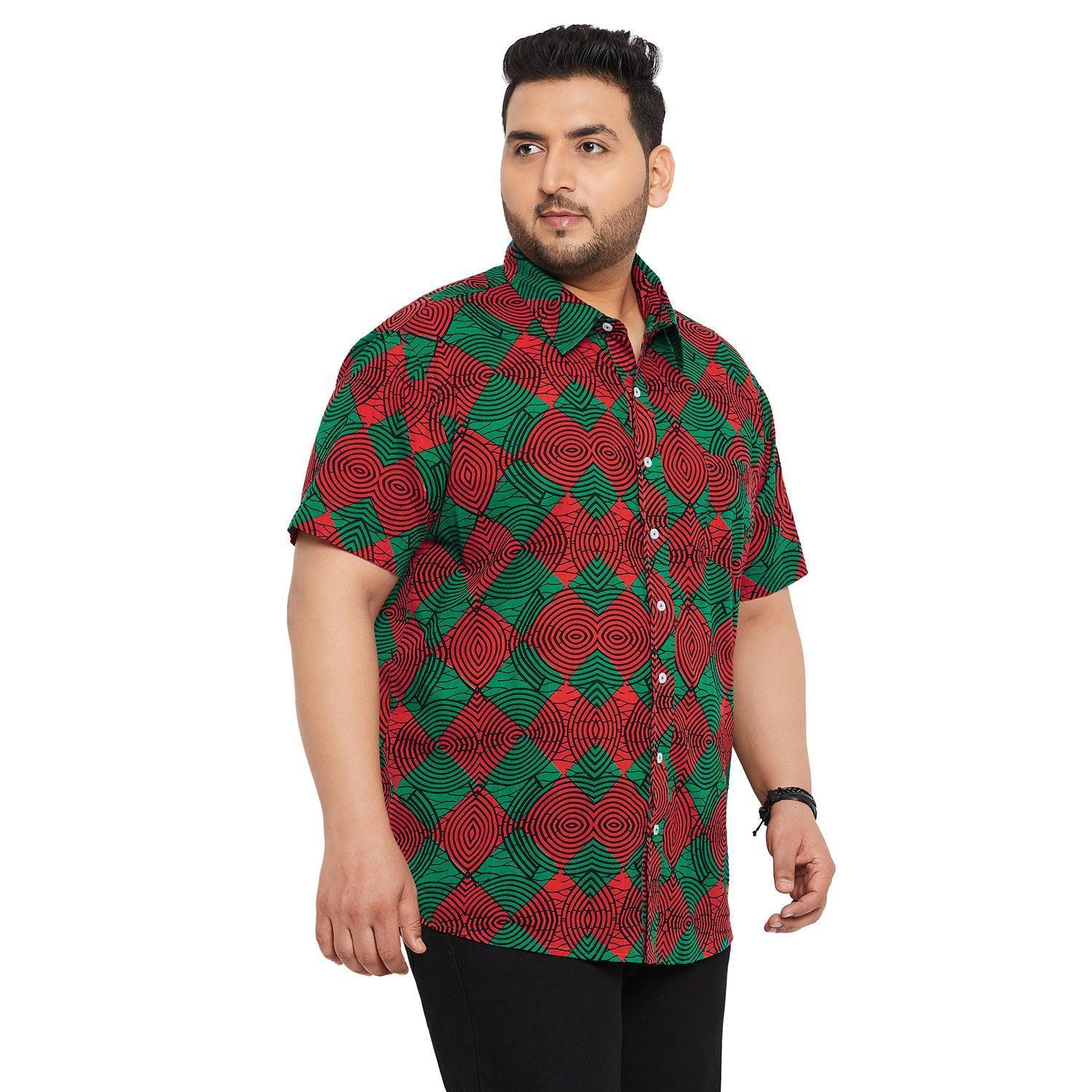 Men Plus Size Blankis Printed Shirt - Image 4