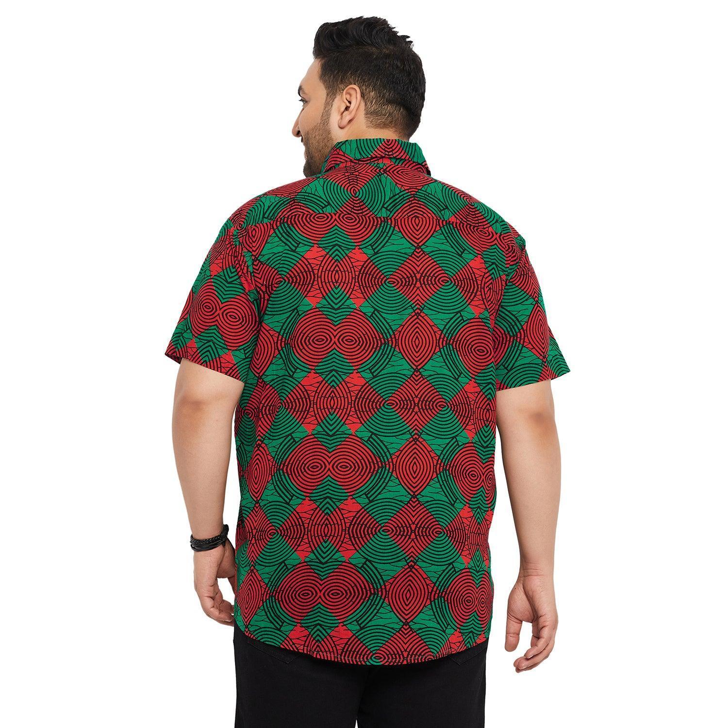 Men Plus Size Blankis Printed Shirt - Image 5