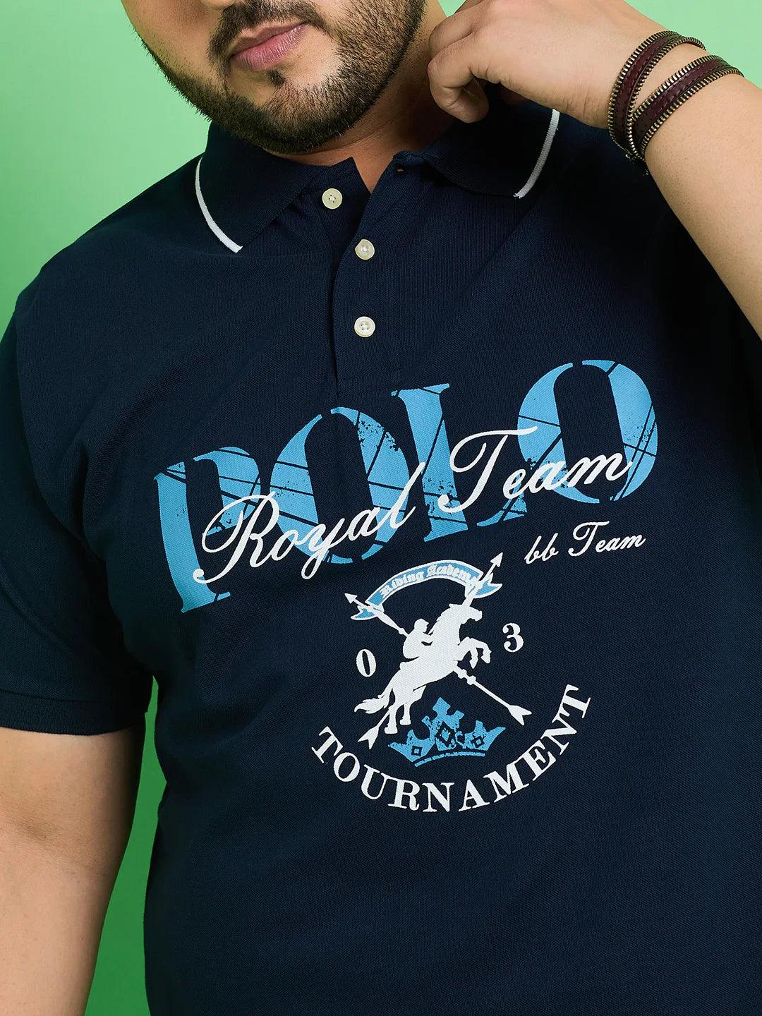 Men Plus Size Bozhou Printed Polo Tshirt - Image 6
