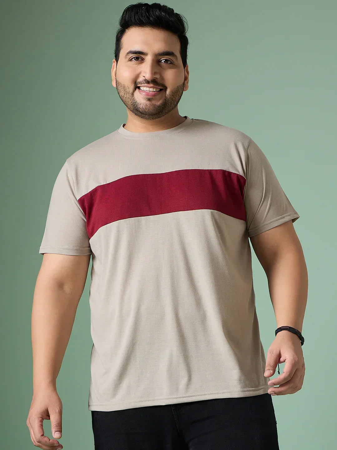 Men Plus Size Bravix Multicolor Round Neck Tshirt - Image 4