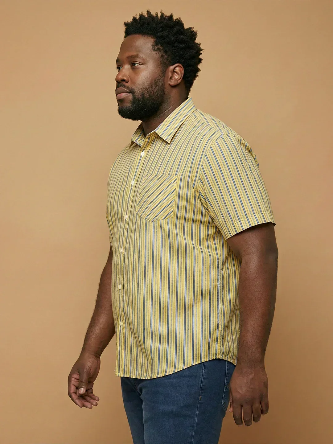 Men Plus Size Brine Multicolor Checkered Casual Shirt - Image 4