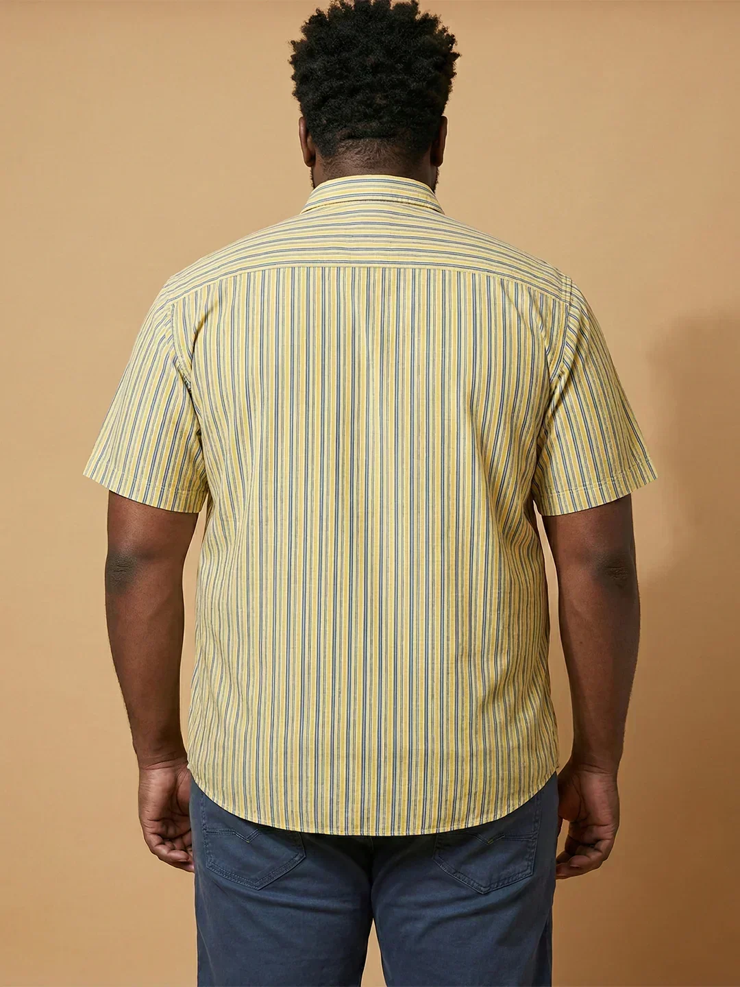 Men Plus Size Brine Multicolor Checkered Casual Shirt - Image 5