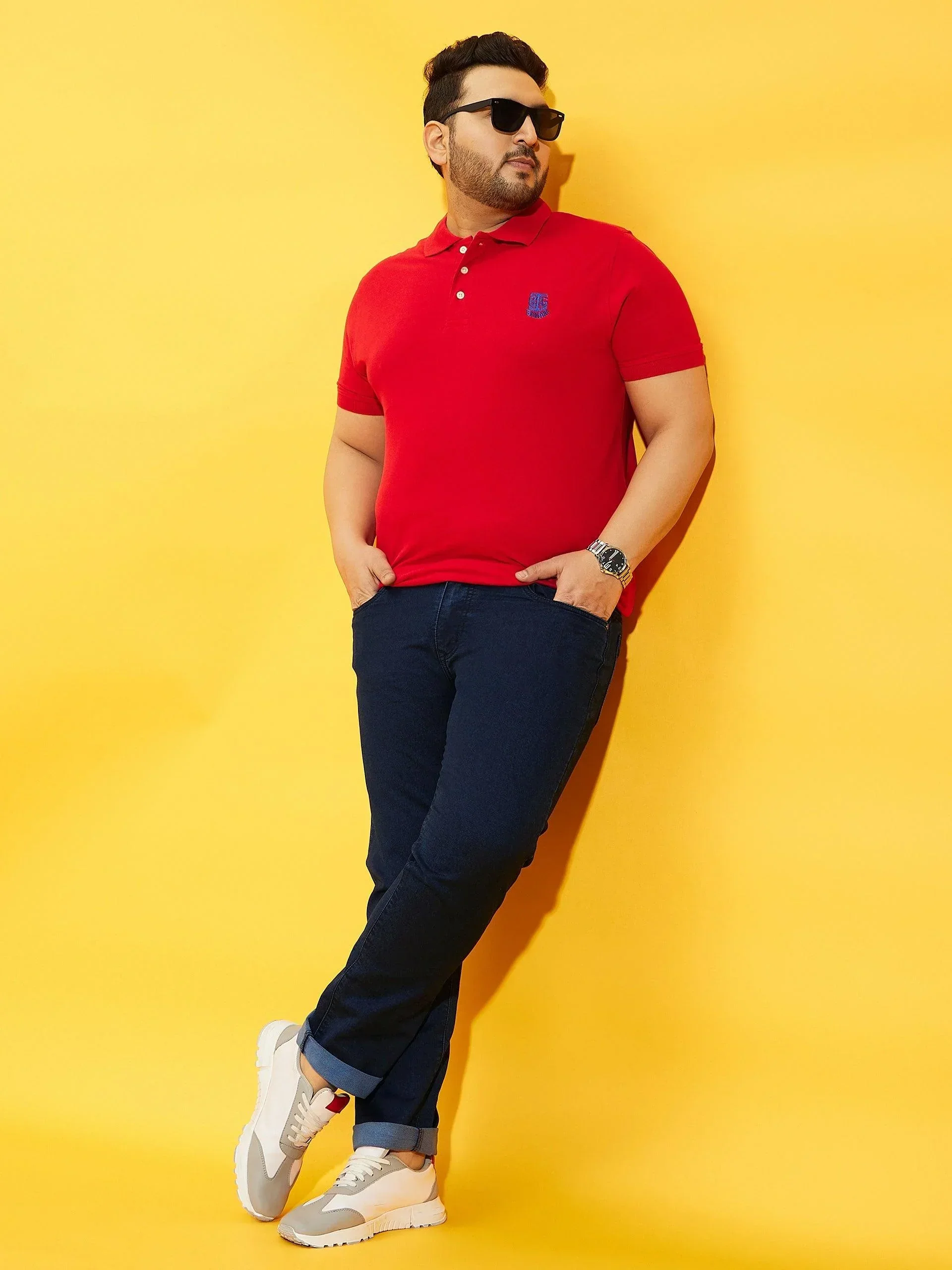Men Plus Size Bromate Tinted Washed Jeans - Image 7