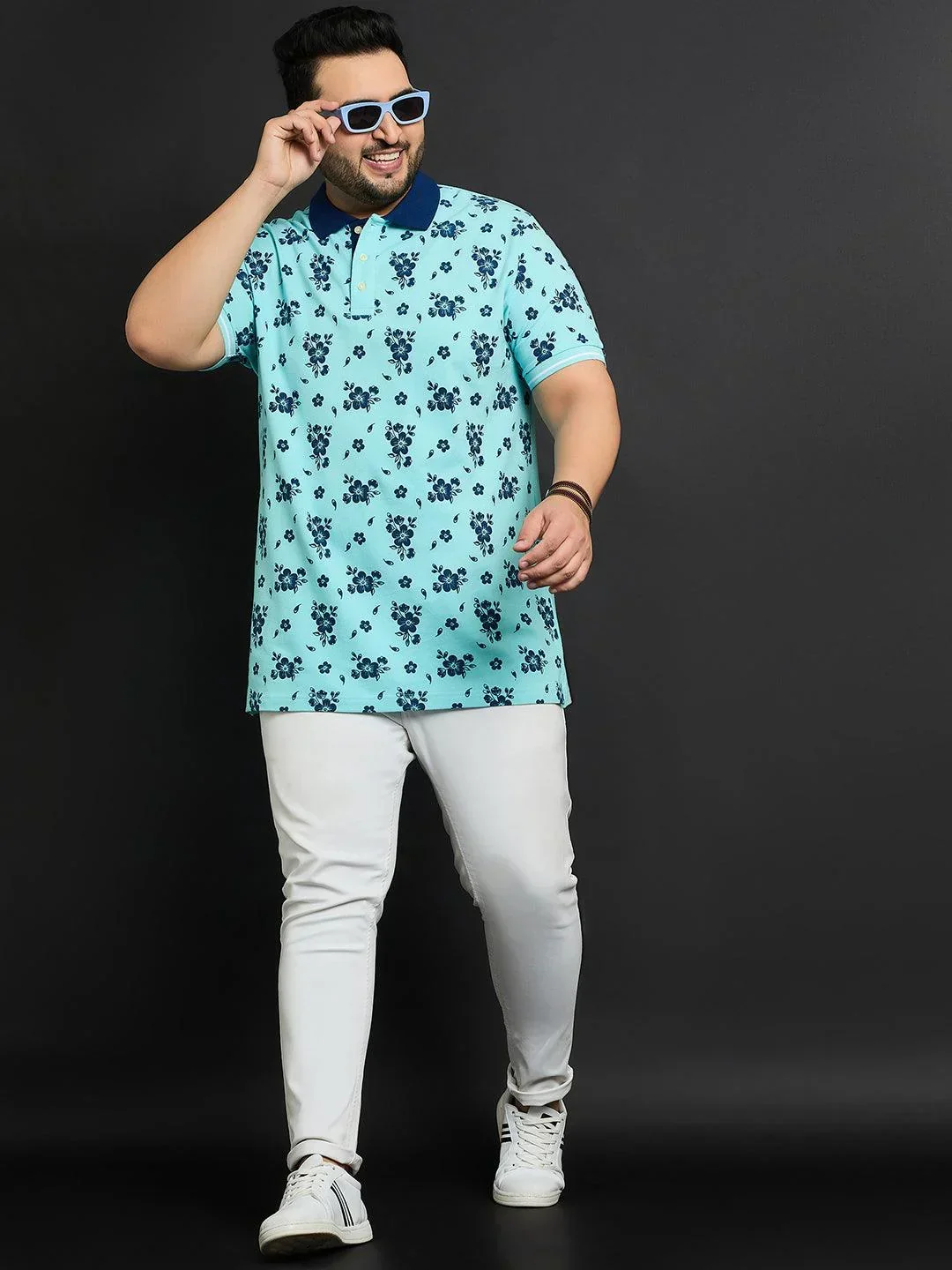 Men Plus Size Bruchsal Printed Polo Tshirt - Image 2