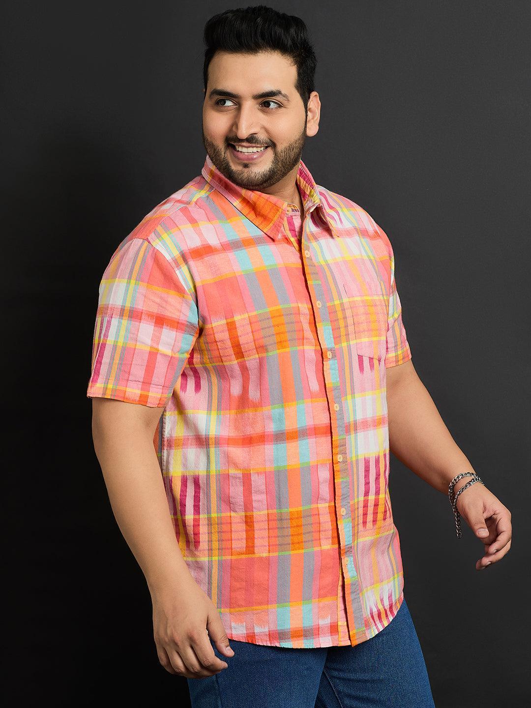 Men Plus Size Bugbank Check Shirt - Image 4