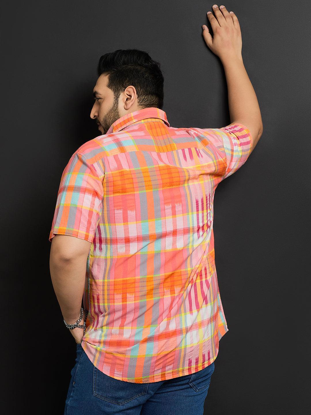 Men Plus Size Bugbank Check Shirt - Image 5