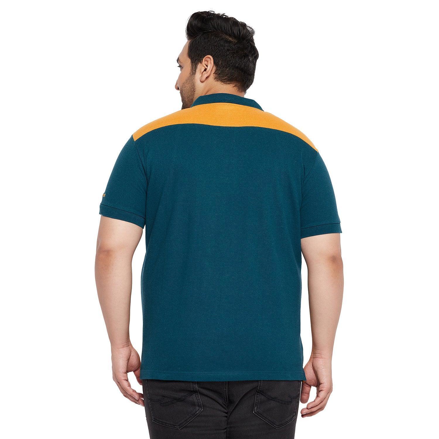 Men Plus Size Buzz Colorblock Polo Tshirt - Image 5