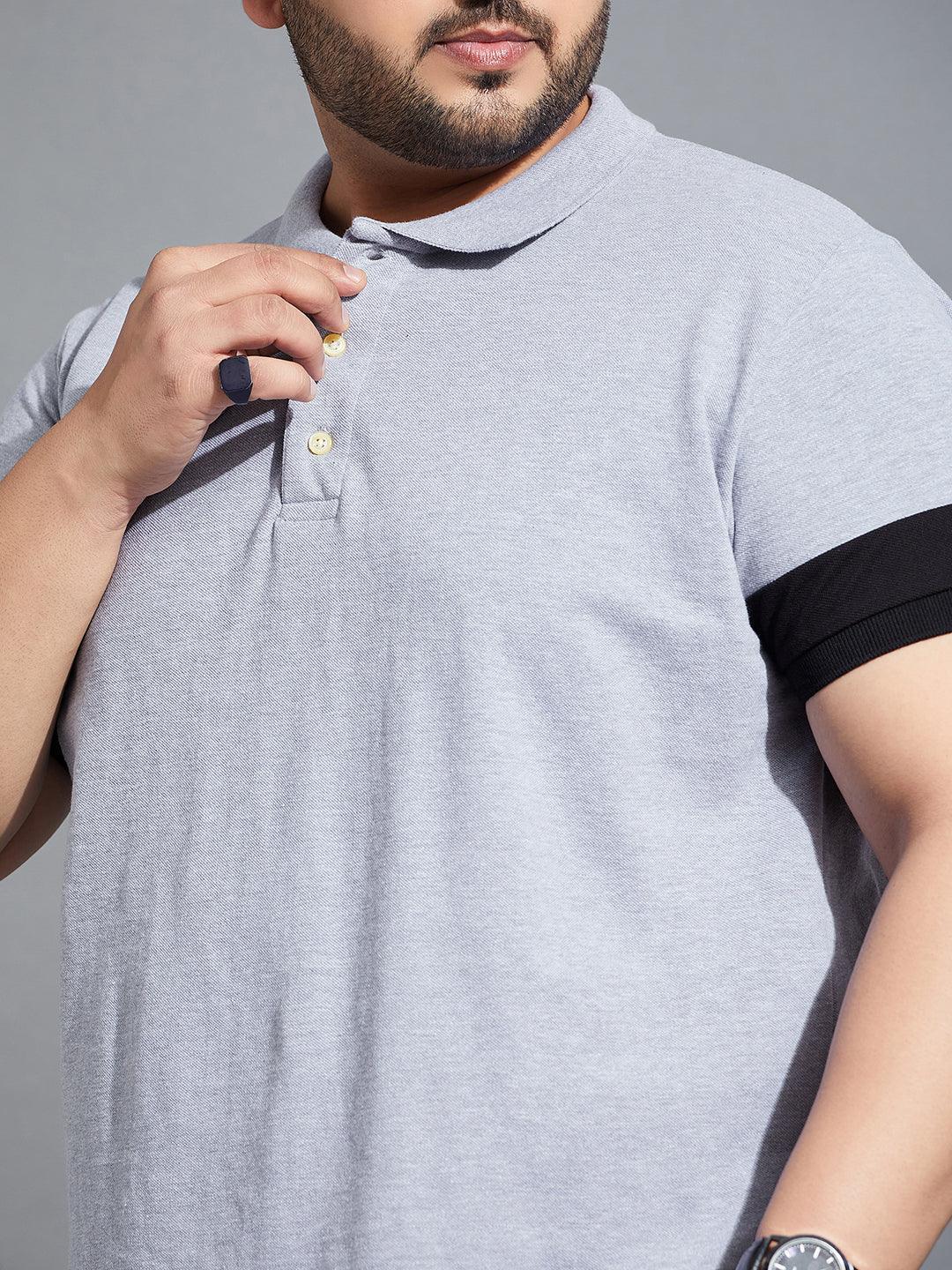 Men Plus Size Cary-10 Colorblock Polo Tshirt - Image 6