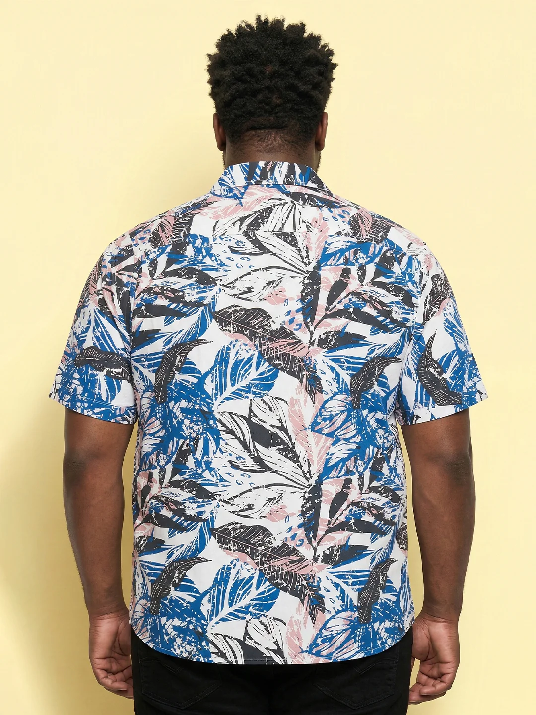 Men Plus Size Caspian Multicolor Printed Casual Shirt - Image 5