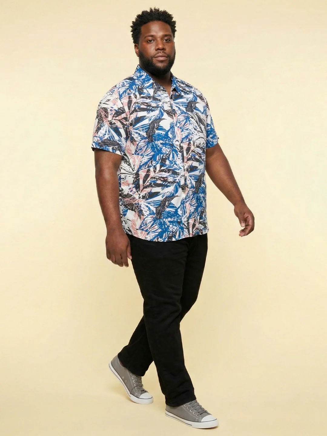 Men Plus Size Caspian Multicolor Printed Casual Shirt - Image 8