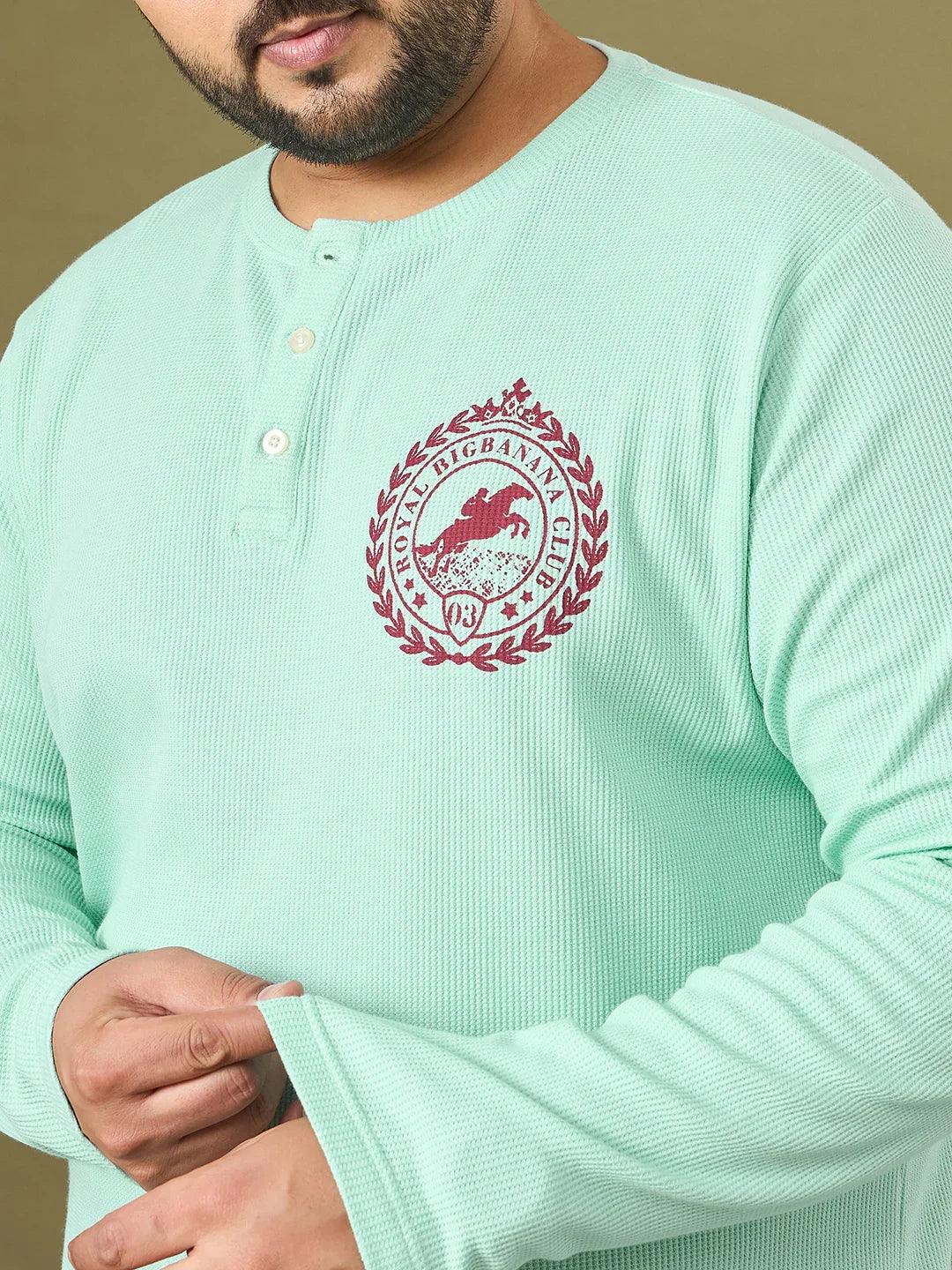 Men Plus Size Charge Solid Henley Tshirt - Image 8